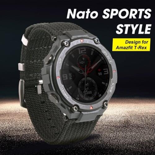 New 2020 Strap for Amazfit T rex T-rex Smartwatch Contrl Music 5ATM Smart Watch GPS/GLONASS 20days battry life MIL-STD
