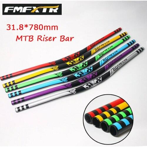 FMFXTR Mountain Bike Handlebars 780*31.8 Aluminum Horizontal Handlebar DH Downhill Racing Bike Rise Handle Bar Accessories