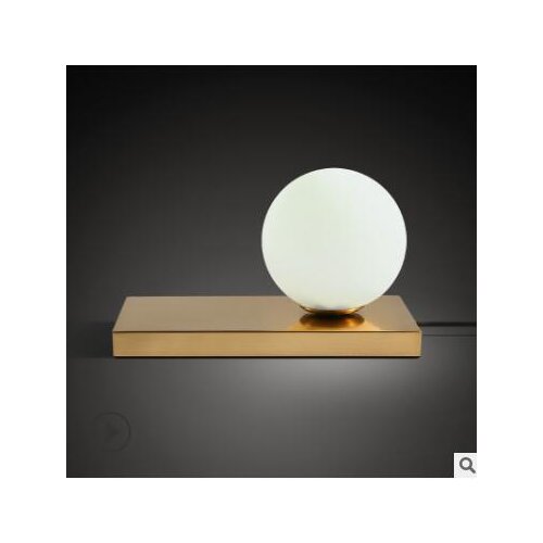 Nordic creative simple glass round spherical mini Luxo Jr. modern bedroom warm romantic fashion bedside lamp