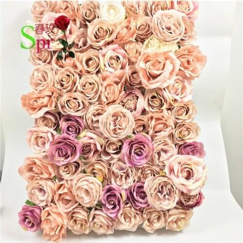 SPR mix color floral arrangements for Artificial rose wedding flower wall backdrop arch table centerpiece decorations 10pcs/lot