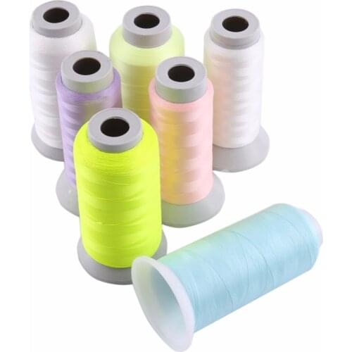 Luminous Embroidery Sewing Thread 1000/3000 Sewing Embroidery Spools Yarn Spool Glow In The Dark Machine Hand Yarn Embroidery