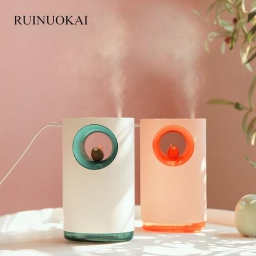 Bird Song USB Air Humidifier Diffuser Ultrasonic Aromatherapy Aroma Diffuser 400ml Car Humidifiers with LED Lamp Home Appliances