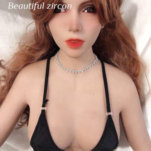 Sexy trend women Rhinestone simple statement jewelry necklace fashion shining crystal necklace wedding jewelry neck chain access