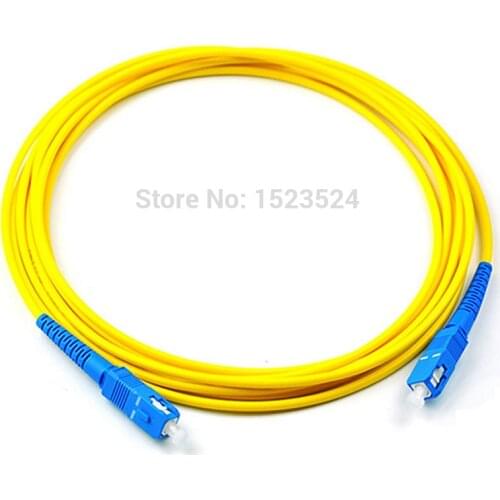 10 Pcs SC UPC to SC UPC Simplex 2.0mm 3.0mm PVC Single Mode Fiber Patch Cable jumper fiber patch cord fibra optica FTTH