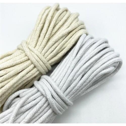 10yards/Lot 2/2.5/3mm Cotton Rope Braided Twisted Cord Rope For Handmade Decoration DIY Lanyard Ficelles Couleurs Thread Cord