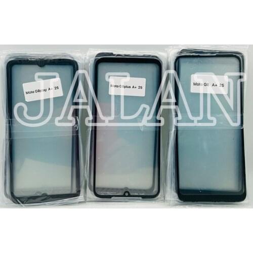 5pcs Front Glass with oca For Motorola G8 Play / G8 Plus / G8 Glass With OCA Touch Screen Damaged LCD Display Repair Replacement