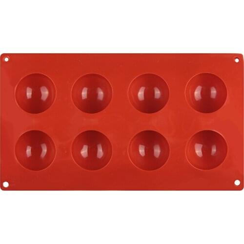 8 Half Ball Silicone Cake Bakeware Fondant Cupcake Decorating Cake Mold Cookies Muffin Chocolate Cookie Mould Baking Tools