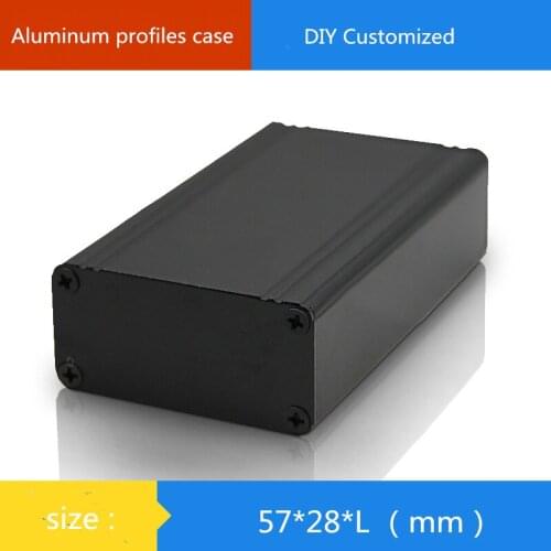 Aluminum amplifier chassis Instrumentation housing Mobile power shell /AMP case/DIY box 57*28*90mm