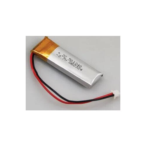 Free ship 2pcs/lot 3.7V 300mAh 501240 polymer lithium battery li-ion rechargeable battery