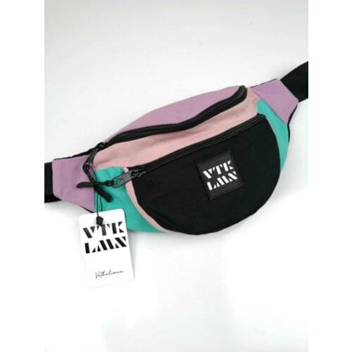 Unisex Colorful Shoulder And Waist Bag