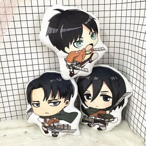IVYYE Attack on Titan Anime Pillow Decoration Cushion Home Throw Pillows Office Sleep Child Baby Gifts