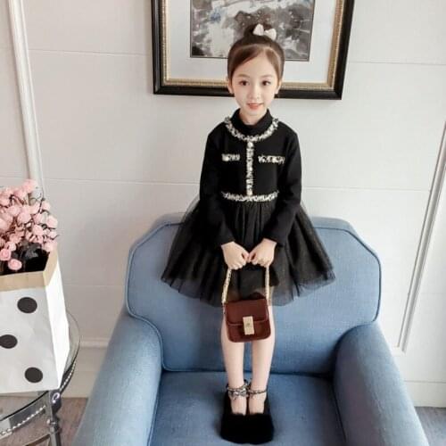 2020 Childrens Clothing Hot Style Girls Dress Autumn and Winter New Childrens Net Yarn Princess Dress Korean Childrens Skirt