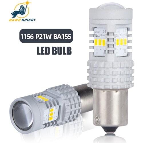 1156 BA15S Daytime Running Lights 6000K 3000LM P21W DRL Led Lamp Reversing Lights One Year Warranty Car Lamp accessories 2PCS