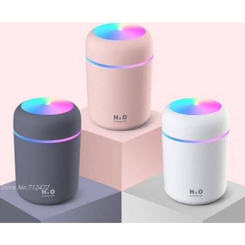 Colorful night light cup humidifier USB car home air purifier 300ml Hydrate Humidify gift