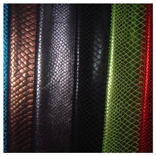 Soft elastic spandex bronzing fabric snake pattern metallic stretch material for dance gymnastics clothing diy cosplay fabric