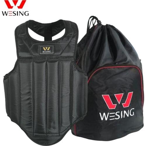 WESING MMA boxing Chest Guard Pad Muay Thai kickboxing chest armor Protector Breast Boxing Karate Taekwondo Kickboxing Training