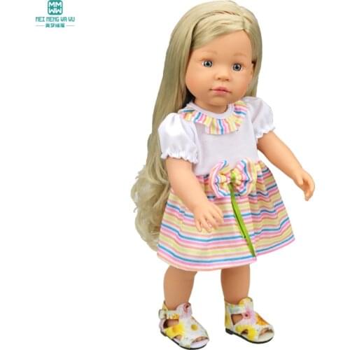 Clothes for dolls fits 40cm dolls Accessories Striped Dress ,Girls gift