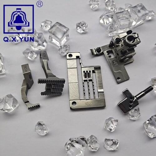 Q X YUN Sewing Machine Parts SIRUBA F007E-W222/FQ E3326 Oversealing Machine H1262 D1216 P2116 M4356 Feed Dog Gauge Set