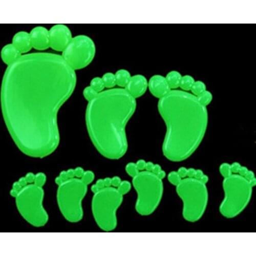 Luminous Patch Size Footprint Children Bedroom Romantic Houseful Luminous Feet Art Wall Stickers Wall Decor Bedroom Decor