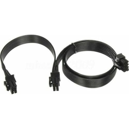 Power Extension Cable 60cm 18AWG 8 Pin Male to Dual 8Pin(6+2) Male PCI-E Video Graphics Card Power Cable