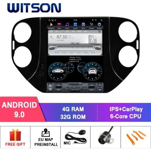 WITSON Android 9.0 TESLA STYLE For VOLKSWAGEN TIGUAN 4GB GPS NAVIGATION AUTO STEREO VERTICAL SCREEN