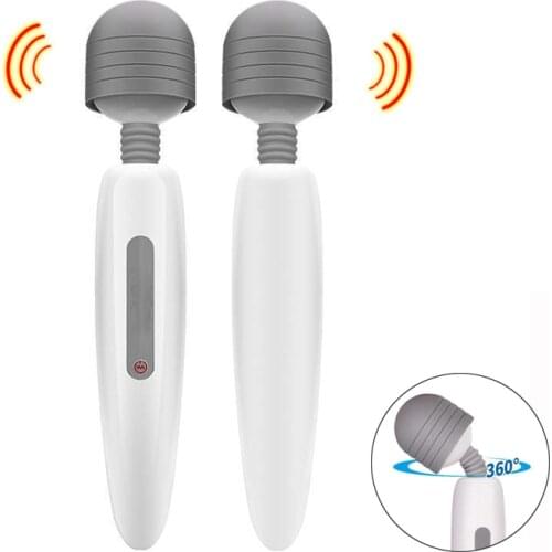 Charging AV Magic Stick Vibrator 7 Frequency Clitoris Stimulation G Spot Massage Vibrator Sex Toys For Women Lesbian Masturbator