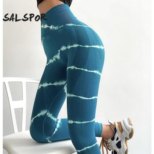 SALSPOR High Waist Yoga Pants Women Running Push Up Buttocks Sports Leggings Woman Fitness Pilates Cycling Breathable Legging