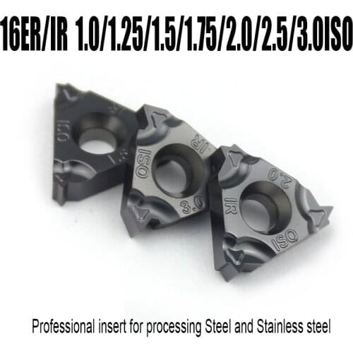 16ER/IR 1/1.25/1.5/2/2.5/3.5 ISO Thread turning tool carbid insert Lathe tool specialize in stainless steel and common steel