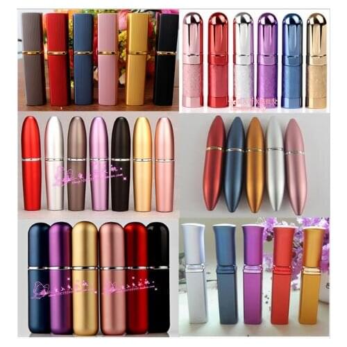500pcs/lot Capacity 6ml factory wholesale Perfume Aluminum Spray Atomizer Sample Refillable Aluminum Fragrance Bottle
