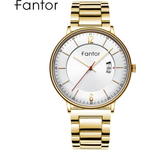 Fantor Brand Man Luxury Quartz Wristwatches Mens Casual Classic Waterproof Date Stainless Steel Watch for Men