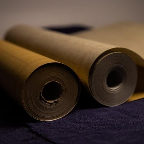 Batik Xuan Paper with Grids Heart Sutra Tao Te Ching Rice Paper Chinese Small Regular Script Calligraphy Half Ripe Rice Paper