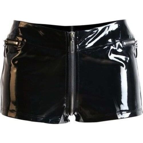 CFYH Women's Leather Shorts