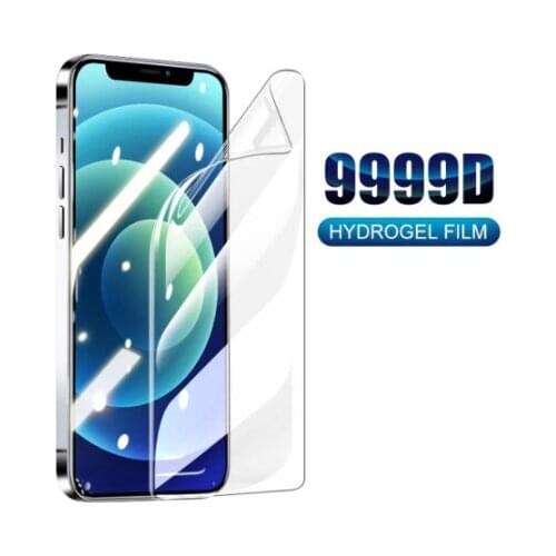 9999D Screen Protector Hydrogel For Apple iPhone 11 12 Pro Max Mini XS X XR 7 8 Plus Protection For iPhone SE 2020 Not Glass