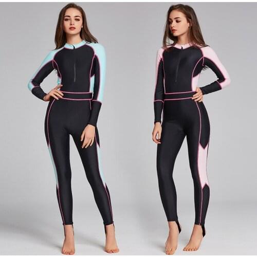 SBART Women wetsuit High elasticity color stitching Surf Diving suit Equipment Jellyfish clothing long sleeved swimming suit