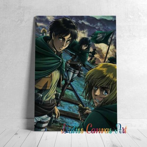 Anime Canvas Levi Attack on Titan Pictures Home Decoration Manga Paintings Poster HD Prints Wall Art Modular Living Room Framed