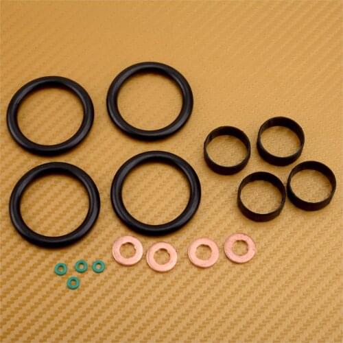 16pcs/Set Fuel Injector Seal Washer O-ring Manifold Seal Kit Fit for Ford Fiesta Fusion 1.4 Duratorq TDCi 2002 2003 2004-2008