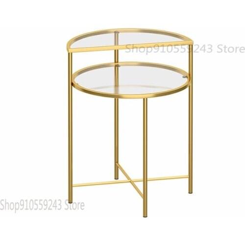 Nordic Ins Small Coffee Table Light Luxury Corner Table Side Table Sofa Side Table Round Living Room Bedroom Mini Modern Minimal