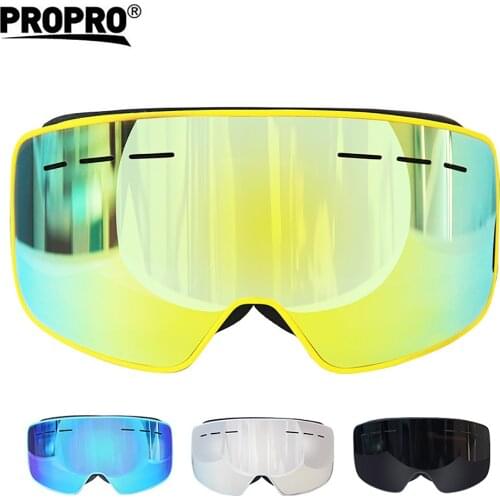 Ski Goggles - Frameless OTG Design Snowboard Glasses Snow Sport protect Skiing Glasses - Anti Fog UV Protection