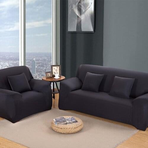 Solid Color Sofa Cover All-inclusive Full Cover Four Seasons Universal Elastic Simple Non-slip Fabric Sofa Cover Combination