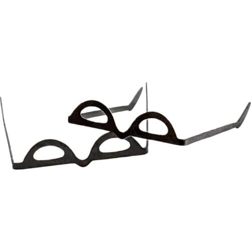 Odoria 1:12 Miniature 2pcs Black Metal Frame Eyeglasses Accessories Dollhouse Toy Decor