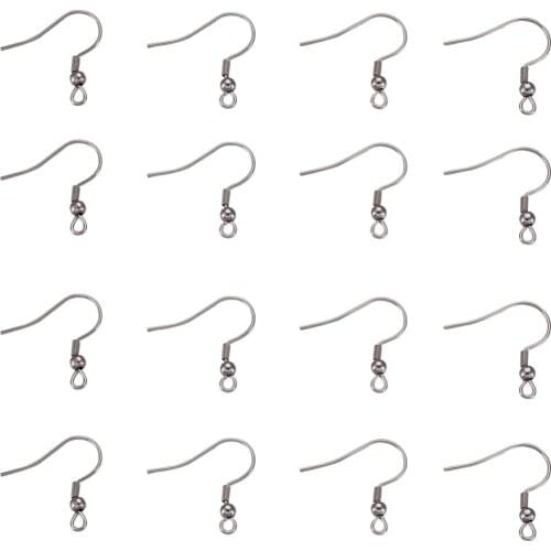 PandaHall 400pcs 20.5x20x3mm Metal 304 Stainless Steel Jewellery Earring Hooks for Jewelry Making DIY Findings Accessories