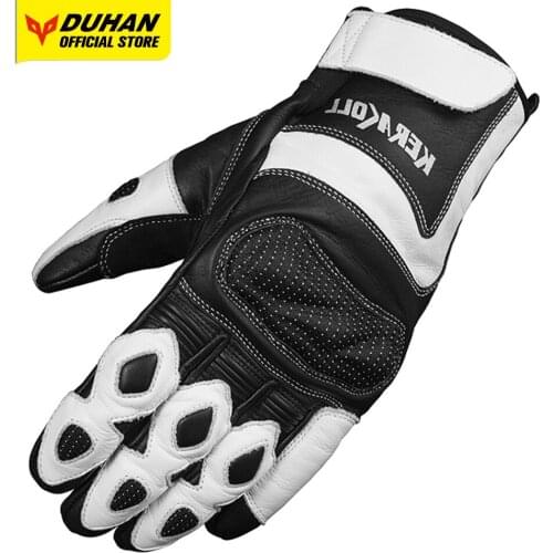 DUHAN Motorcycle Gloves Shockproof Moto Gloves Wear Resistant Bicycle Accessories Full Finger Motorbike Racing Gloves Summer