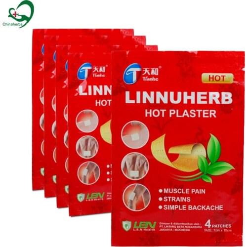 10 Bags/40 Pcs Tianhe Pain Relieve Gout Joint Pain Soreness Aches Pain Back Neck Muscles Chinese Medicine Capsici Fuctus Plaster