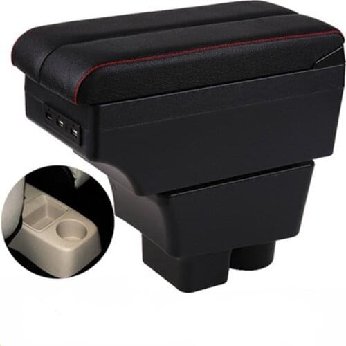 For Skoda Fabia armrest box central content box interior Armrests Storage car-styling accessories part with USB