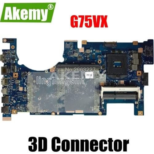 Send board + with 3D Connector GT670MX with 3GB For Asus G75VX laptop motherboard G75VX mainboard G75VX motherboard test 100% OK