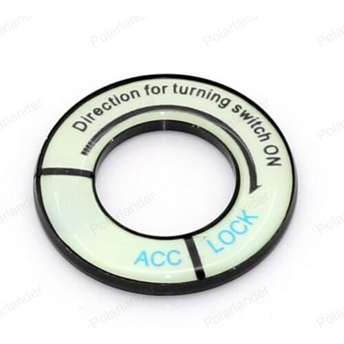 Decoration Lumiuous Ignition Key Ring Car Engine switch cover for P/eugeot C/hevrolet Second Generation