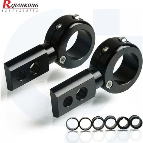 22mm 25mm 28mm Universal Motorcycle Spotlight Fog Lamp Brackets Lamp Mount Head light lamp holder Adjustable Fork Mount Clamps