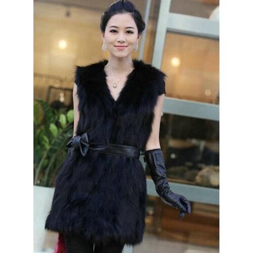 Women imitation fur vest Korean fashion women imitation fur coat winter coat women fur coat women fur jacket faux fur trim