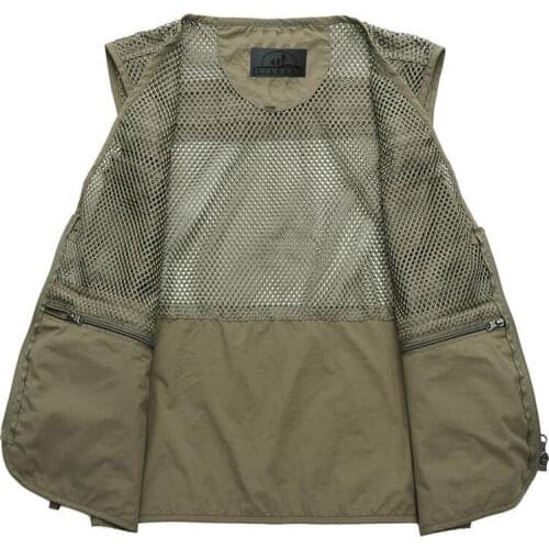 High Quality Outdoor Leisure Vest Men/Women Photography Hiking Shoot Camp Breathable Director Clothes Reporter Mesh Waistcoat