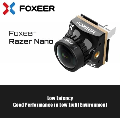 RC PFV Camera,Foxeer Razer NANO 1200TVL PAL/NTSC Switchable 4:3 16:9 Low Latency FPV Camera For FPV Racing Drone